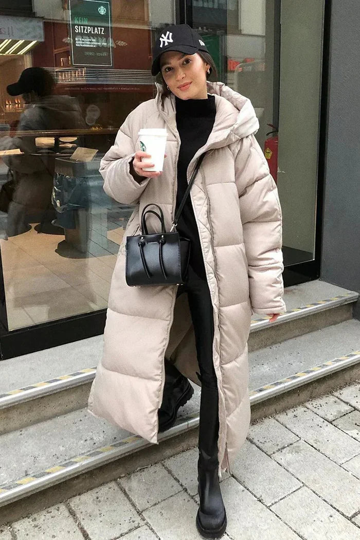 Cozy Oversized Shearling Coat for Women