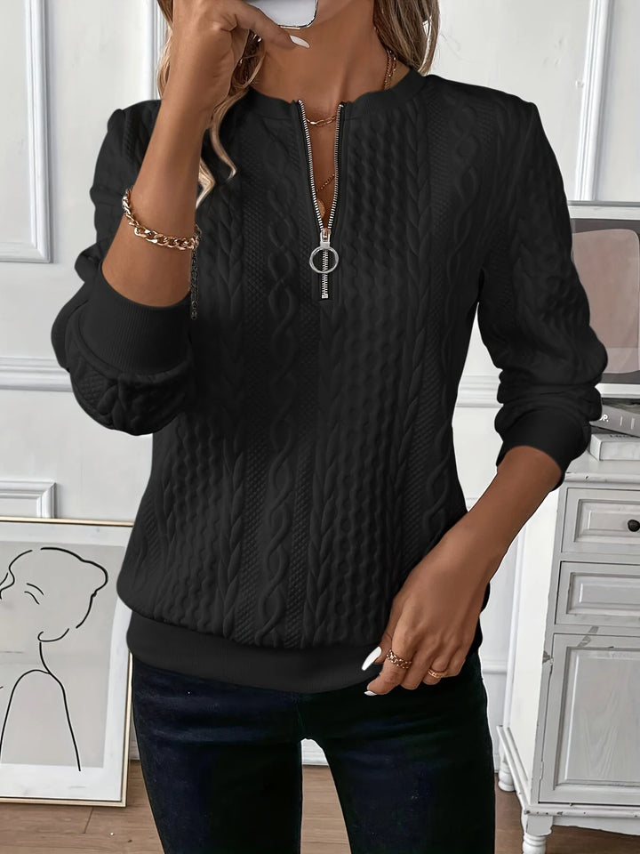 Women's Sweater with Zipper