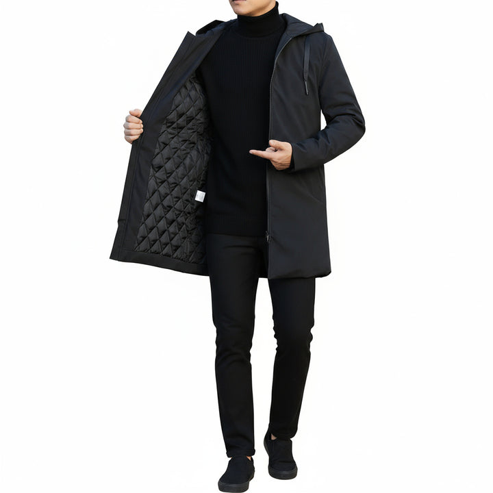 Men’s Quilted Hooded Coat