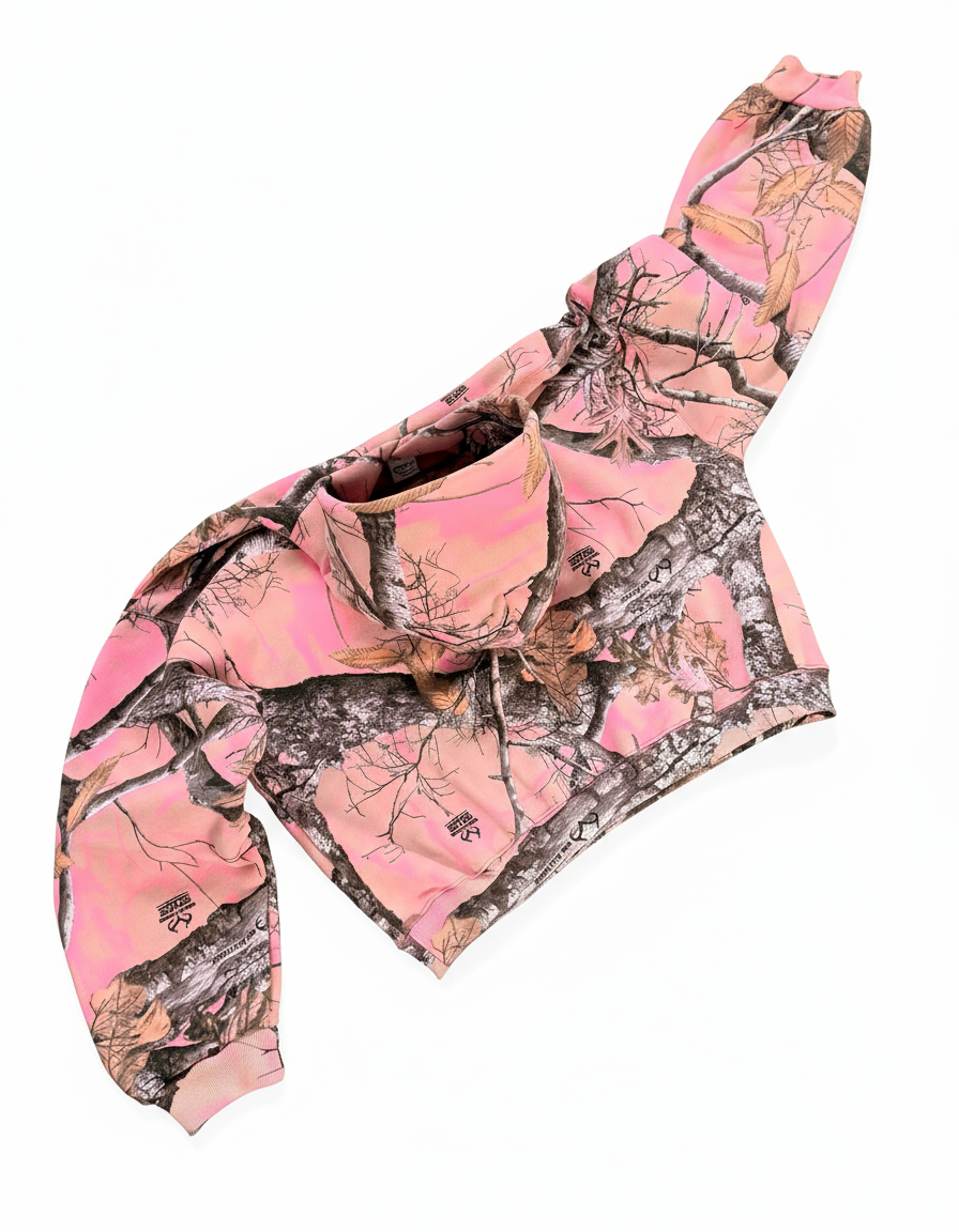 Unisex Pink Camo Hoodie