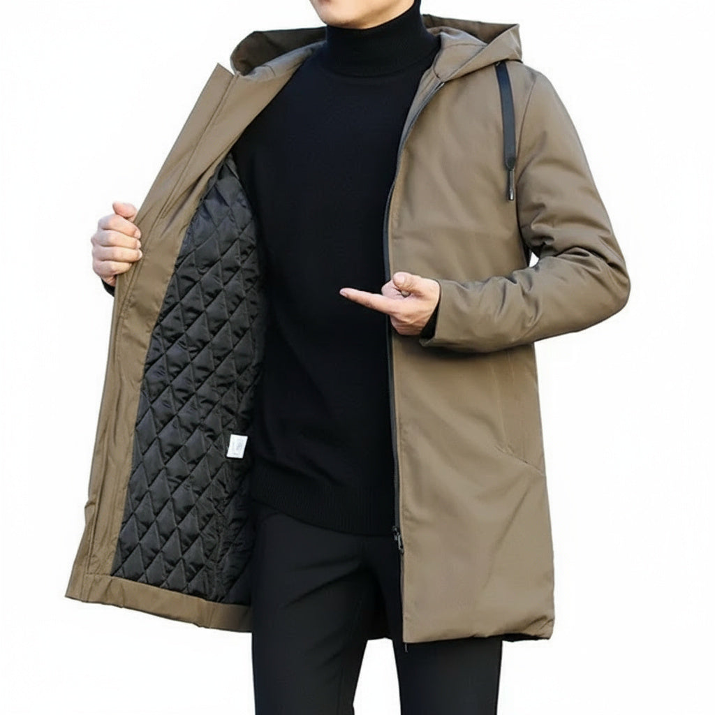 Men’s Quilted Hooded Coat
