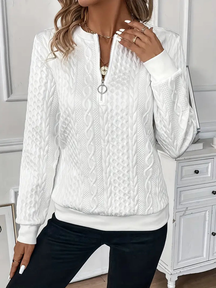 Women's Sweater with Zipper