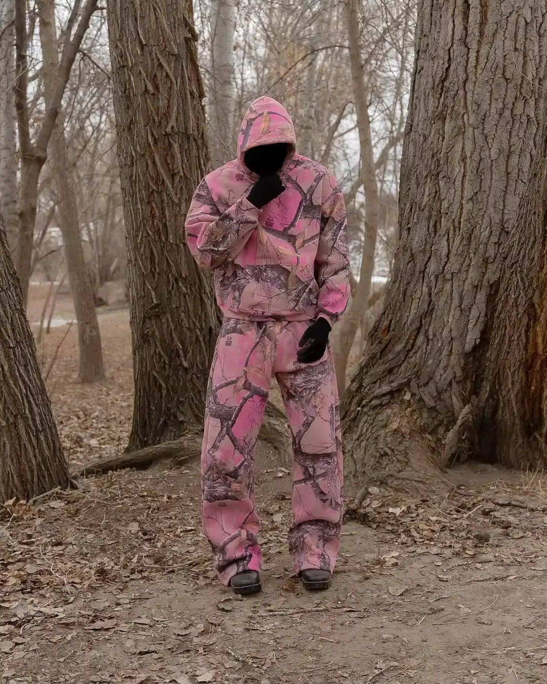 Unisex Pink Camo Hoodie