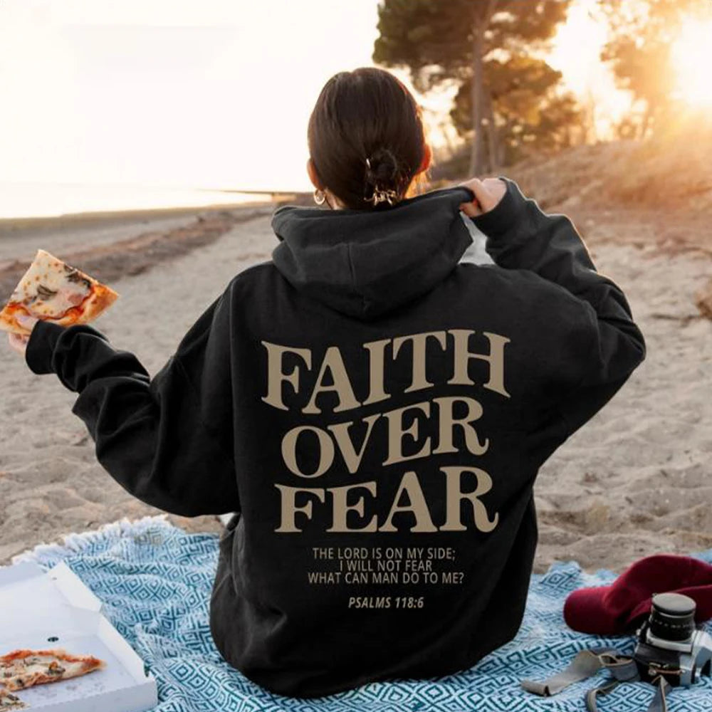 Faith Over Fear Hoodie – Unisex Streetwear Sweatshirt