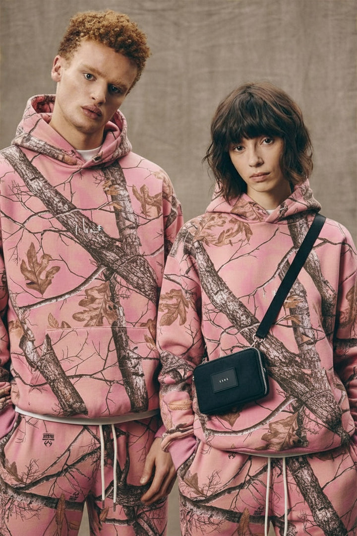 Unisex Pink Camo Hoodie