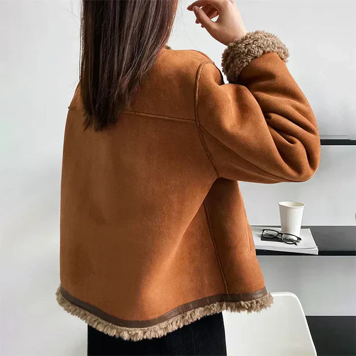 Women’s Winter Coat with Button Closure and Cozy Lining