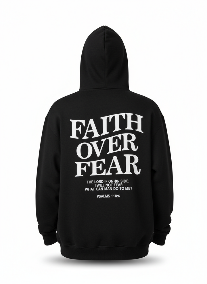 Faith Over Fear Hoodie – Unisex Streetwear Sweatshirt