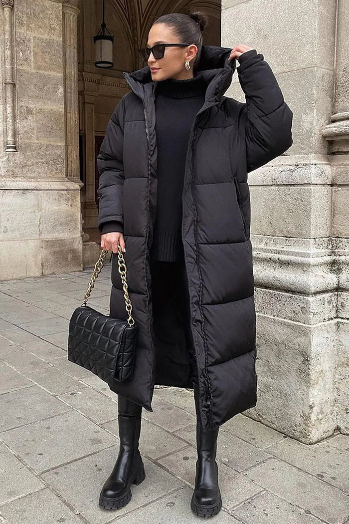 Cozy Oversized Shearling Coat for Women
